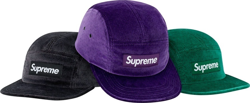 Velvet Polka Dot Camp Cap